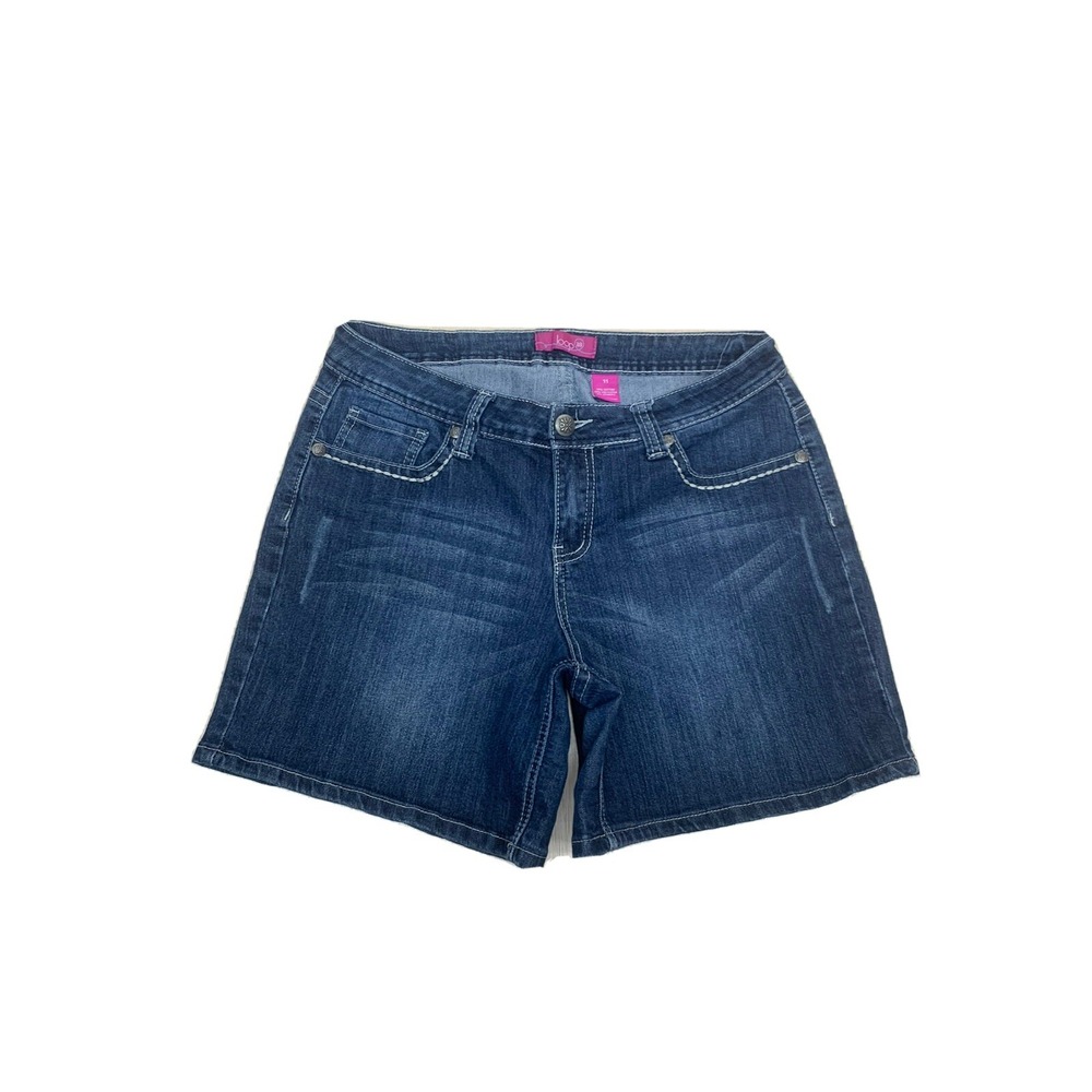 Loop Women's Shorts Blue Denim Size 8 Jeans Mid Rise 5 pocket‎
